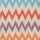 Natural with Turquoise - Red - Purple - Orange Chevron 