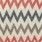 Natural with Red - Black - Brown Chevron