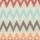 Natural with Red - Turquoise - Brown - Orange Chevron 