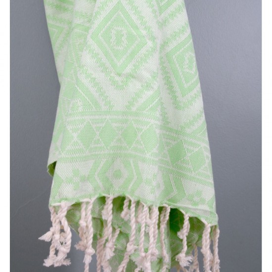 Native Pattern Turkish Cotton Peshtemal Towel