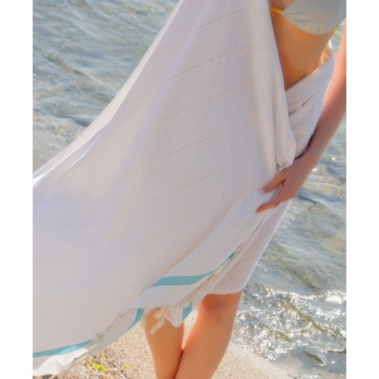 Beach Towel One Striped Cotton Peshtemal