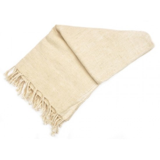 Soft Linen Ecru Turkish Peshtemal Towel