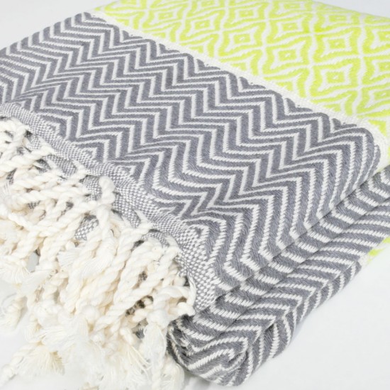 Super Soft Peshtemal Cotton Towel in Traditional Pattern