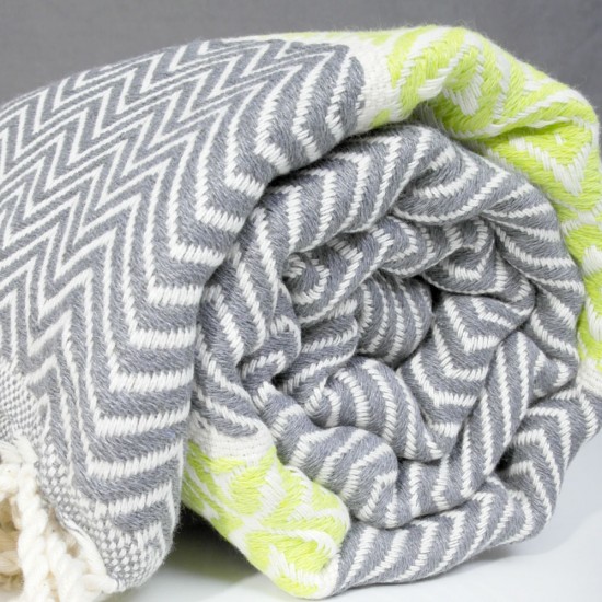 Super Soft Peshtemal Cotton Towel in Traditional Pattern