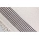 Linen Turkish Peshtemal Towel with Stripes