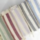Cotton Peshtemal Towel with Five Stripes on off White