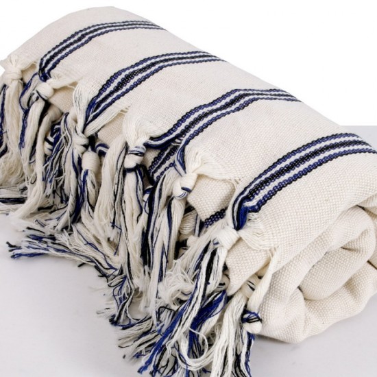 Cotton Peshtemal Traditional Turkish Towel with Vertical Stripes