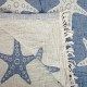 Double Gauze Cotton Peshtemal in Starfish Pattern