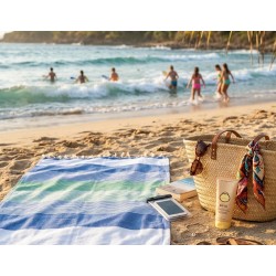 Beach Towel Multi Striped Turkish Peshtemal