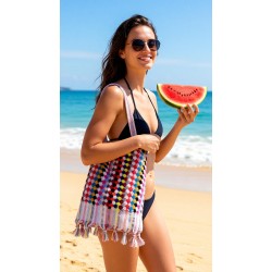 Colorful Dotted Pattern Super Soft Terry Bath Towel