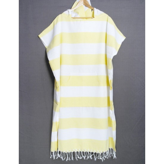 Striped Surfer Poncho Hooded Changing Towel