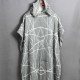 Hooded Surfer Poncho Abstract Pattern