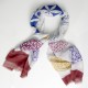 Rayon scarf in printed art
