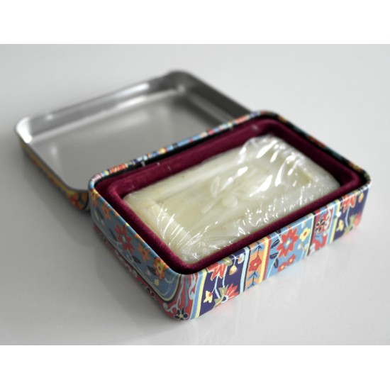 Olive Oil Soap in a Flower Rug Patterned Box