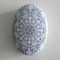 Olive Oil Soap in Oval Box with Blue Flower Pattern