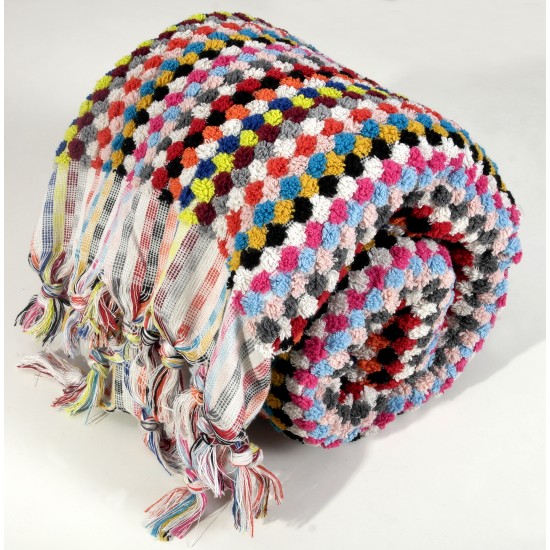 Colorful Dotted Pattern Super Soft Terry Bath Towel